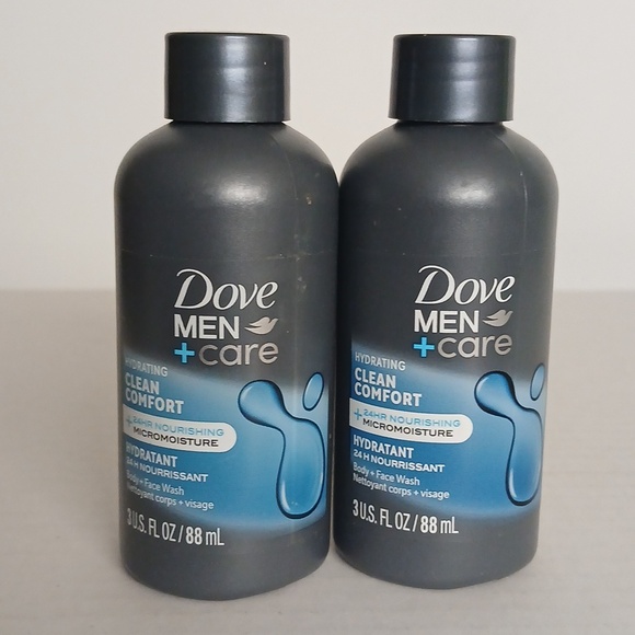 Men Care Clean Comfort Hydrating Face Wash Gray NWT 2pack - Picture 3 of 5